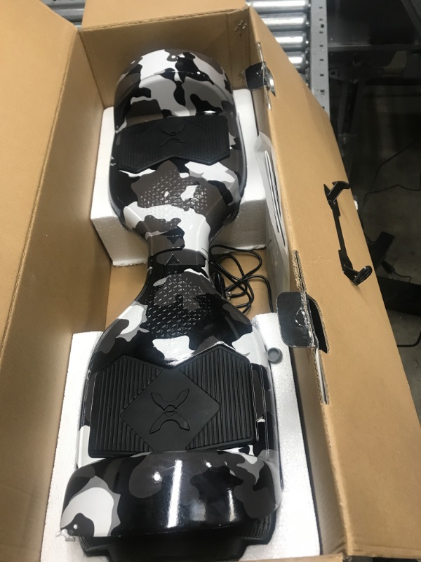 Photo 2 of *** P0OWERS ON *** Hover-1 Helix Electric Hoverboard | 7MPH Top Speed, 4 Mile Range, 6HR Full-Charge, Built-in Bluetooth Speaker, Rider Modes: Beginner to Expert Hoverboard Camo