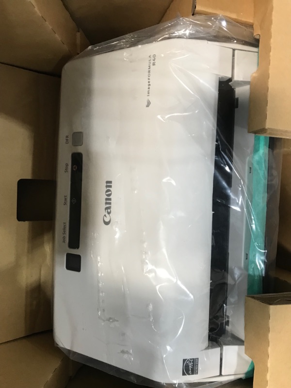 Photo 3 of Canon imageFORMULA R40 Office Document Scanner For PC and Mac, Color Duplex Scanning, Easy Setup For Office Or Home Use, Includes Scanning Software R40 Document Scanner