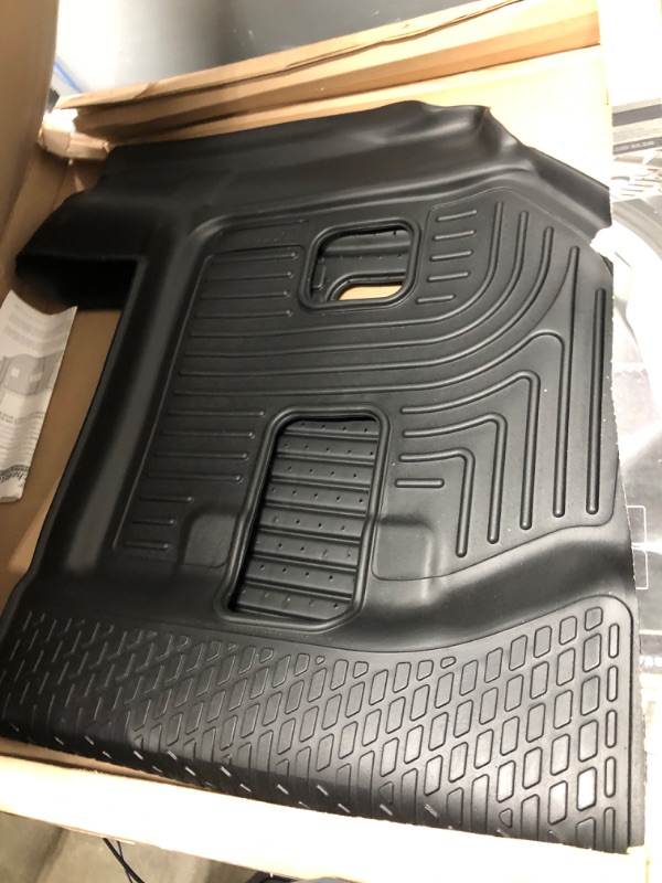 Photo 2 of Husky Liners Weatherbeater Series | 3rd Seat Floor Liner - Black | 19291 | Fits 2015-2020 Cadillac Escalade ESV/Chevrolet Suburban/GMC Yukon XL w/ 2nd Row Bench Seats 1 Pcs