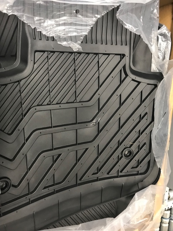 Photo 2 of BASENOR 6PCS Tesla Model Y Floor Mat TPE Full Set Mats Heavy Duty All-Weather Waterproof Protect Cargo Liner Accessories Fit for Model Y 2023 2022 2021 2020 6PCS Set Mats