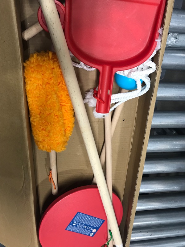 Photo 1 of Melissa & Doug Let's Play House Dust! Sweep! Mop! 6 Piece Pretend Play Set - Toddler Toy Cleaning Set, Pretend Home Cleaning Play Set, Kids Broom And Mop Set For Ages 3+ Frustration-Free Packaging