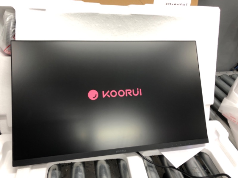 Photo 2 of KOORUI 27 Inch QHD Gaming Monitor 144 Hz, VA, 1ms, DCI-P3 90% Color Gamut, FreeSync G-Sync Compatible, (2560x1440, HDMI, DisplayPort) Black 27inch/144HZ/QHD/VA