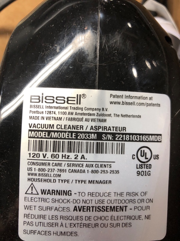 Photo 2 of *** POWERS ON *** Bissell Featherweight Stick Lightweight Bagless Vacuum 2033M Black