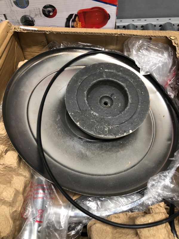 Photo 2 of *** POWERS ON*** 16 Inch Stand Fan, Adjustable Heights, Horizontal Ocillation 75°, 3 Settings Speeds, Low Noise, Quality Made Durable Fan, High Velocity, Heavy Duty Metal For Industrial, Commercial, Residential