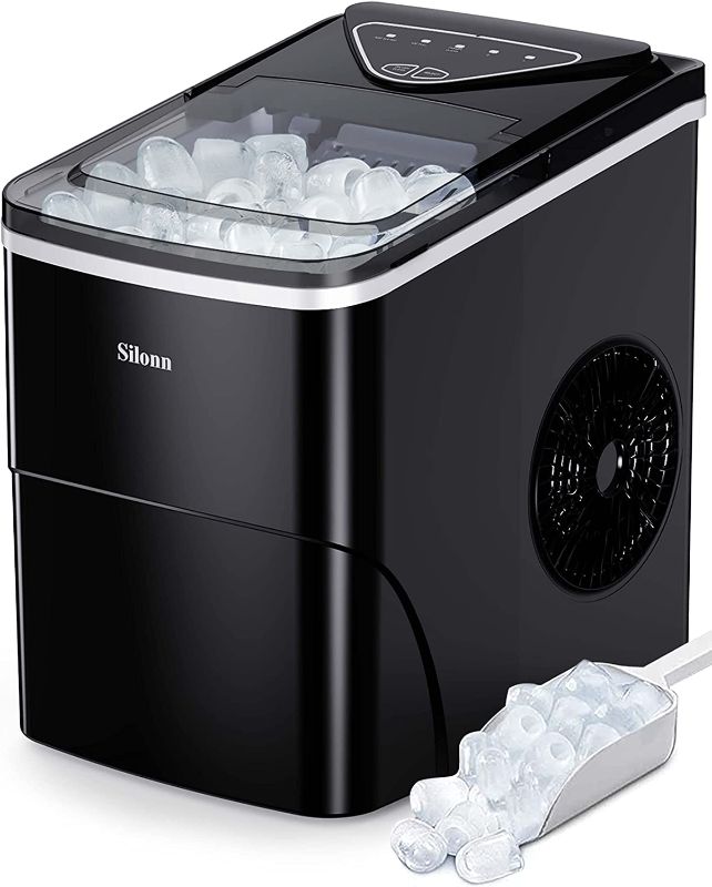 Photo 5 of *** POWERS ON *** Silonn Ice Makers Countertop 9 Bullet Ice Cubes 