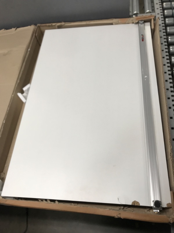 Photo 3 of **MINOR DAMAGE** Martin Universal Design 24" x 36" Deluxe Adjustable Parallel Straightedge Board, White Melamine, 1 Each (U-PEB2436K)