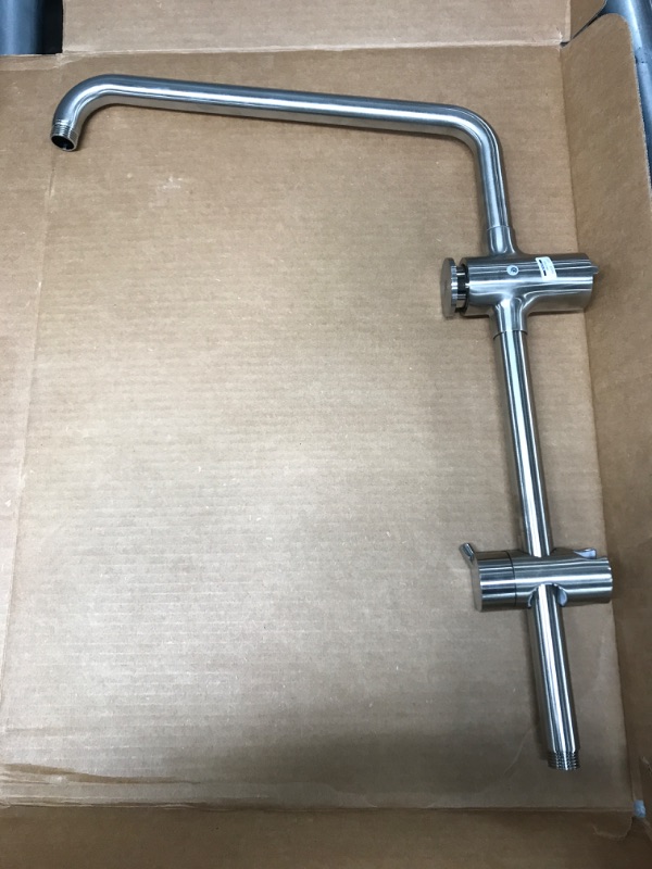 Photo 3 of **MISSING PARTS** Hansgrohe Croma Retrofit Shower SystemShowerpipe Shower Set in Brushed Nickel, 04527820
