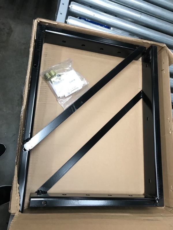 Photo 2 of Buyers Products 1701011 Welded Black Structural Steel Mounting Brackets, 18 x 24 Inch, Set of 2 18x24 Welded Formed