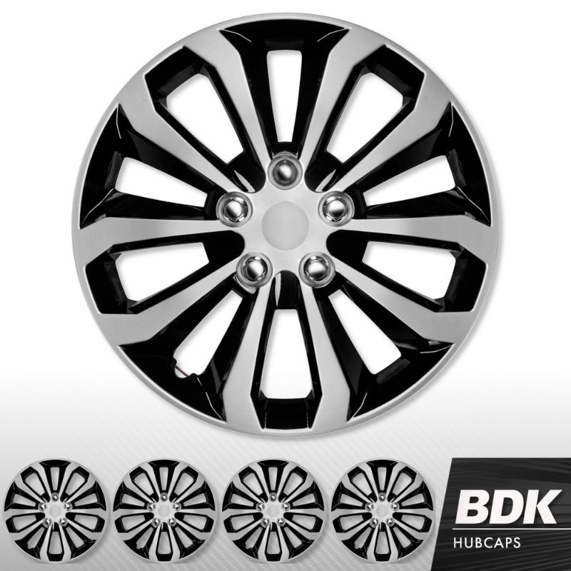 Photo 1 of BDK (4 Pack) of Premium 16" inch Hubcap Wheel Cover Replacements for OEM Steel Wheels, High Grade ABS with Retention Ring, KT-1061-16-IB
***VERY GOOD CONDITION***