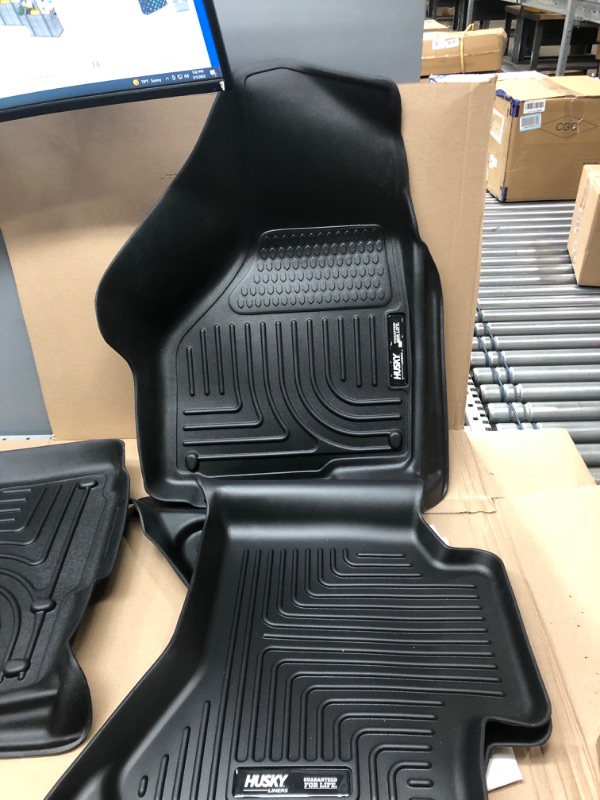 Photo 2 of Husky Liners Weatherbeater Series | Front & 2nd Seat Floor Liners - Black | 99011 | Fits 2009-2018 Dodge Ram 1500 Quad Cab, 2019-2022 Ram 1500 Classic Quad Cab 3 Pcs