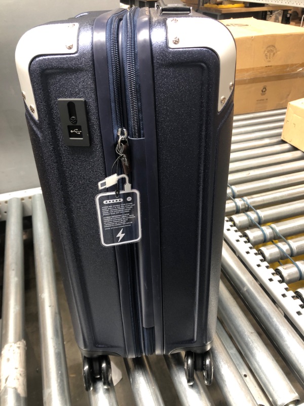 Photo 4 of **SEE NOTES**
Travelpro Platinum Elite Hardside Expandable Spinner Wheel Luggage TSA Lock Hard Shell Polycarbonate Suitcase, True Navy Blue, Carry-on 21-Inch Carry-on 21-Inch True Navy Blue
