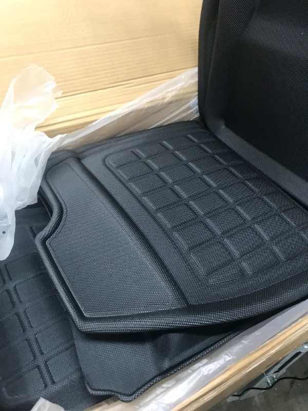 Photo 3 of Tesla Model 3 Floor Mats - Fits 2023 2022 2021 Ultimate All Weather & All Season Waterproof 3D Floor Liner - Full Set Front, Rear, Trunk, Frunk Storage Cargo by HEA USA…