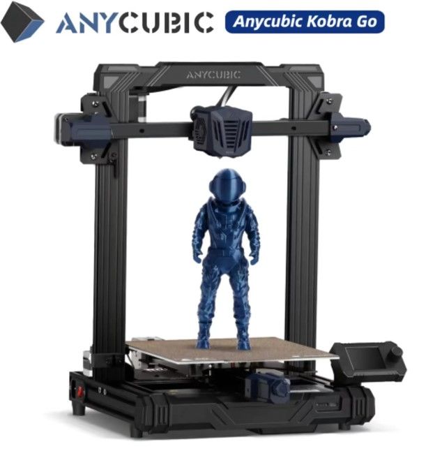 Photo 1 of Anycubic Kobra Go, FDM Black 3D Printer Filament DIY Kit Auto Leveling with 25-Point Precise Leveling
