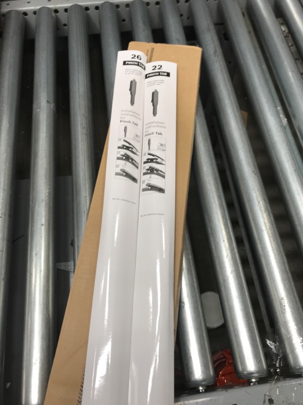 Photo 2 of AmazonBasics - Windshield Wiper Blades (Set of 2) - 26" / 22" Pinch Tab Pinch Tab 26" / 22"