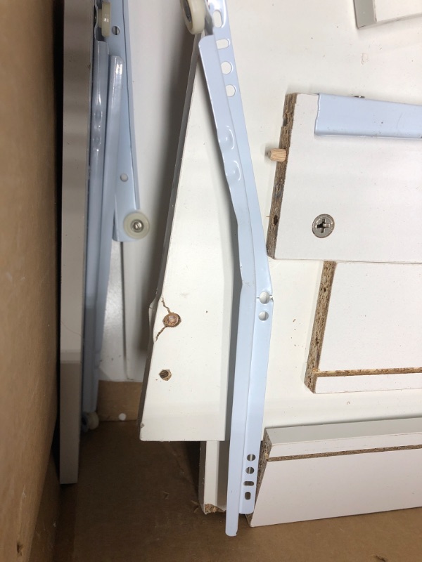 Photo 5 of *Major Damage-Loose Hardware-See Photos* Winsome Wood Halifax 5 - Drawer Cabinet, White Finish
