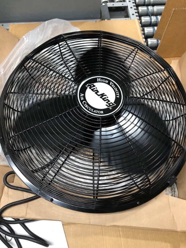 Photo 3 of *Tested* Air King 9020 1/6 HP Industrial Grade Wall Mount Fan, 20-Inch,Black