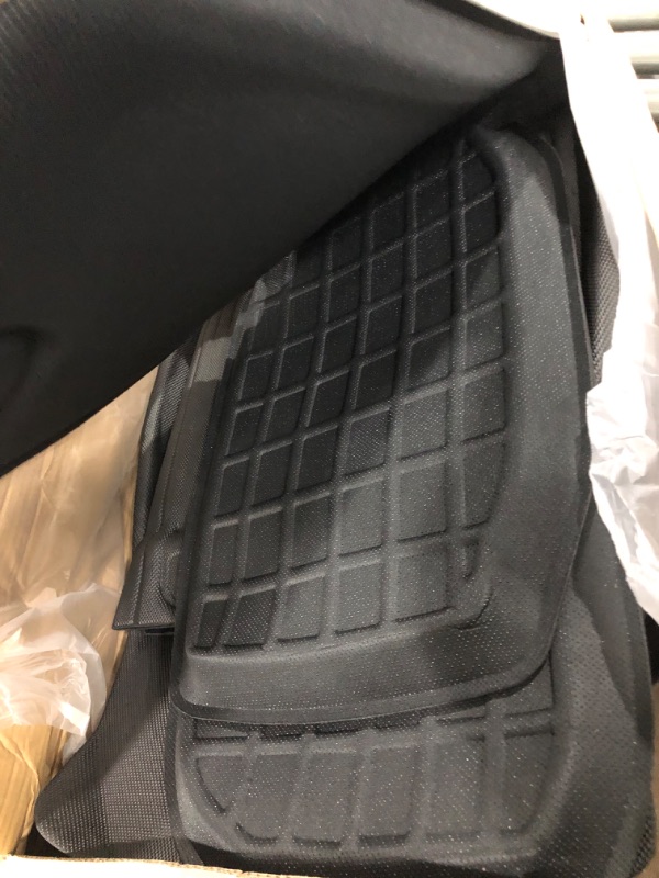 Photo 3 of TAPTES 2023 2022 2021 Full Set Floor Mats Front Trunk Mats for Tesla Model 3 2021 2022 2023, Premium All Weather Anti-Slip Waterproof Floor Liners Cargo Rear Trunk Mat Interior Accessories (Set of 6)