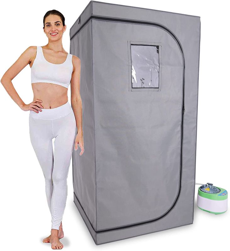 Photo 1 of **READ NOTES** SereneLife SLISAU35GRY Portable Personal in-Home Detox Spa Steam Therapy Heated Sauna