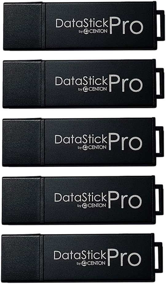 Photo 1 of Centon MP Valuepack USB 3.0 DataStick Pro Flash Drive (black), 8 GB, 5 Pack Bulk