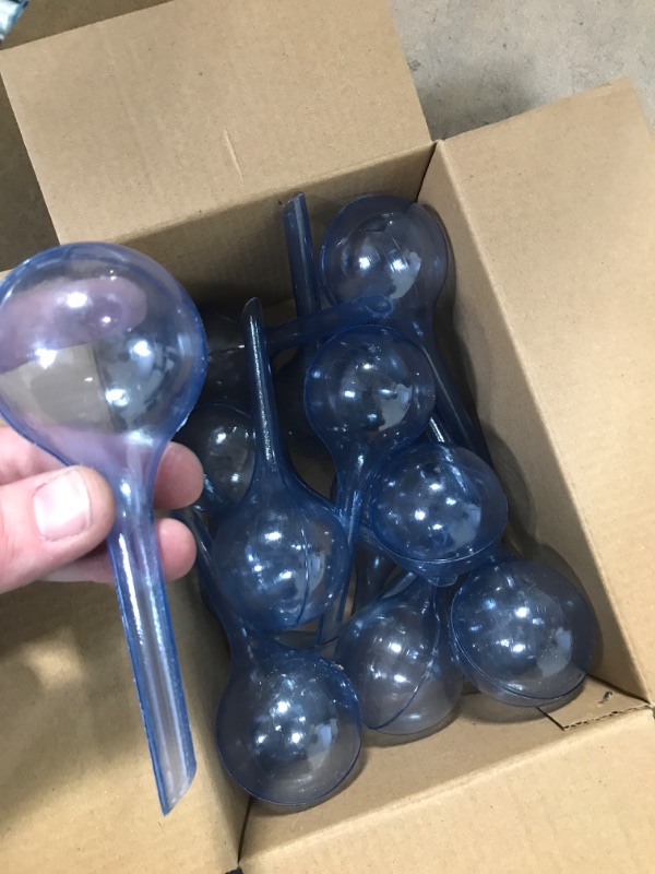 Photo 2 of 16 PCS Plant Watering Globes,Small Plastic Automatic Self Water Bulbs,Garden Water Device for Plants,Indoor Outdoor Decoration 16 PCS Grey blue