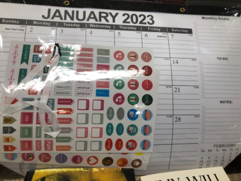 Photo 2 of Desk Calendar 2023-2024-18 Months-January 2023-June 2024,17" x 12", Large Desk/Wall Calendar 2023 with to-do List,Thick Paper with Corner Protectors,For Planning and Organizing,With use for Home or Office.