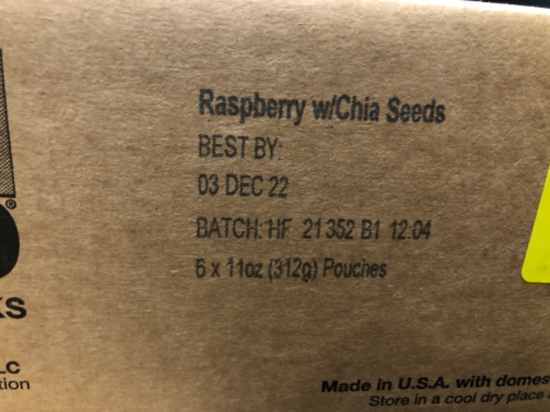 Photo 2 of *expiration date: 12/03/2022*
KIND Healthy Grains Clusters, Raspberry with Chia Seeds Granola, Gluten Free, 11 Ounce Bags, 6 Count