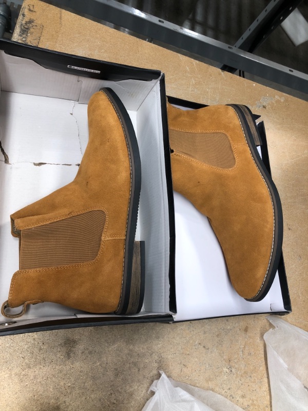 Photo 2 of Bruno Marc Men's Suede Leather Chelsea Ankle Boots 15 Camel