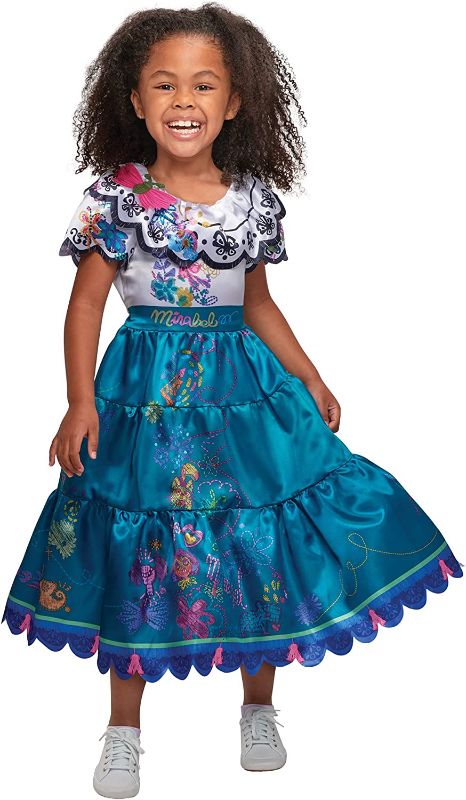 Photo 1 of Disney Encanto Mirabel Dress WITH BAG, Costume for Girls Ages 3 and up, Outfit Fits Children Sizes 3-4T
