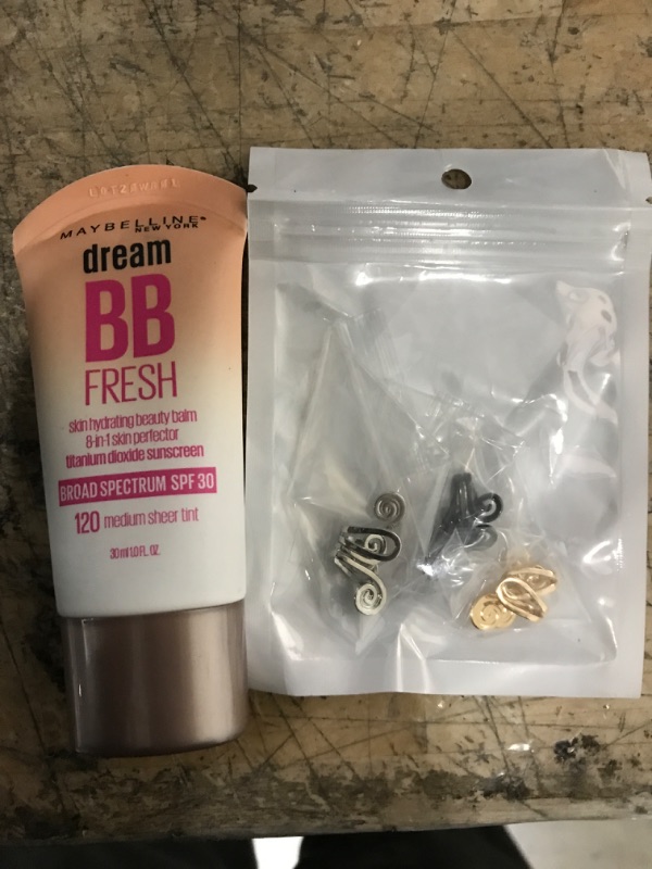 Photo 3 of (BUNDLE OF 2) Non Piercing Acupressure Earrings Non Pierced Ears Earrings for Acupressure AND Maybelline Dream Fresh BB Cream