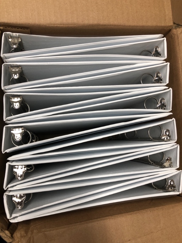 Photo 1 of 12 Pack White Binders