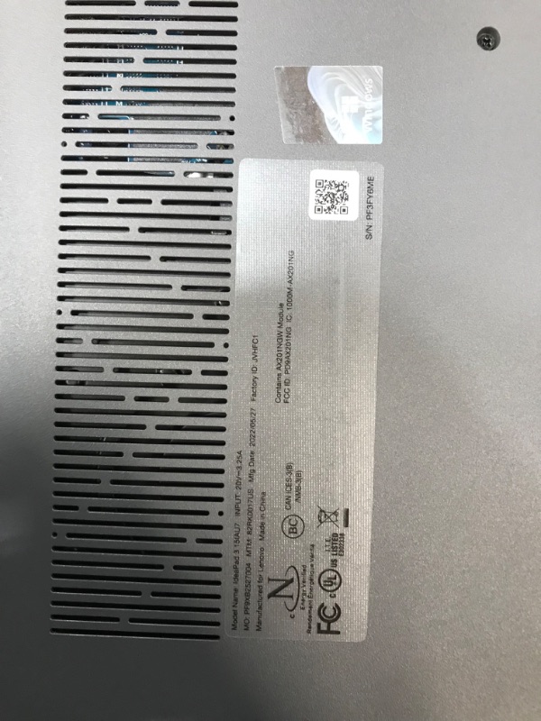 Photo 5 of MISSING CHARGER UNABLE TO VERIFY INTERNAL HARDWARE
Lenovo - 2022 - IdeaPad 3i - Essential Laptop Computer - Intel Core i5 12th Gen - 15.6" FHD Display - 8GB Memory - 512GB Storage - Windows 11 Pro
