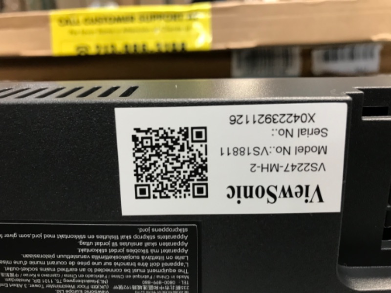 Photo 4 of ViewSonic VS2247-MH 22 Inch 1080p Monitor with 75Hz, Adaptive Sync, Thin Bezels, Eye Care, HDMI, VGA Inputs for Home and Office

