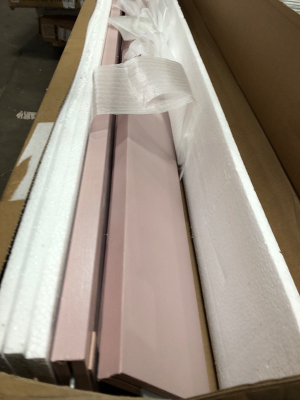 Photo 2 of Evolur Aurora Bed Rail in Dusty Rose full size 