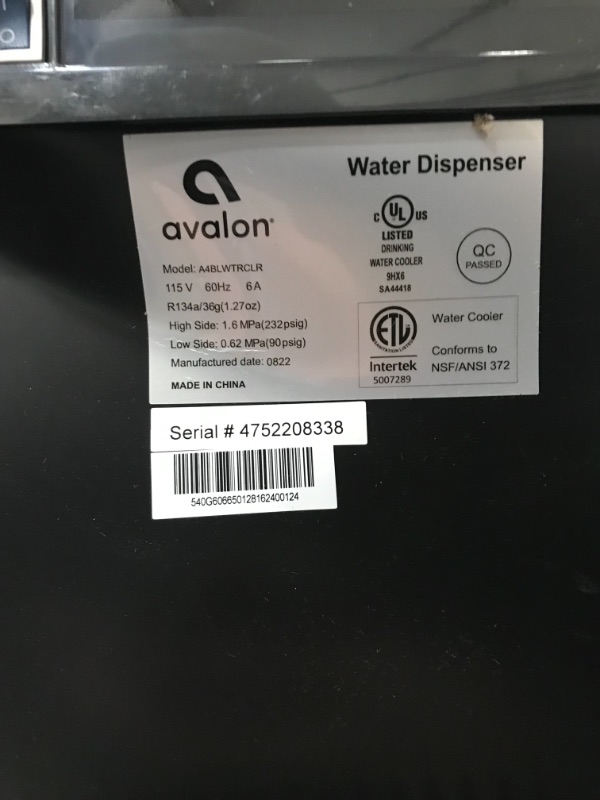 Photo 4 of Avalon Bottom Loading Water Cooler Dispenser with BioGuard- 3 Temperature Settings- UL/Energy Star Approved- Bottled
