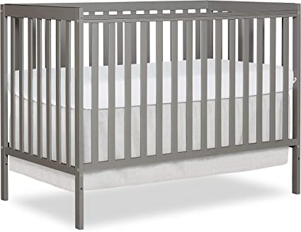 Photo 1 of Dream On Me Synergy 5-In-1 Convertible Crib In Cool Grey, Greenguard Gold Certified
