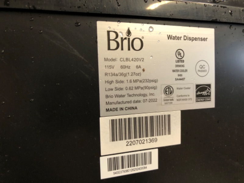 Photo 5 of Brio Bottom Loading Water Cooler Water Dispenser – Essential Series - 3 Temperature Settings - Hot, Cold & Cool Water - UL/Energy Star Approved
