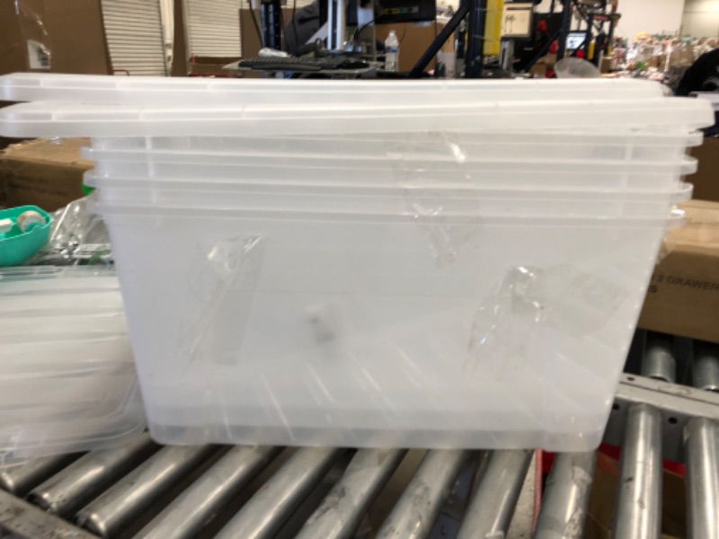 Photo 1 of 4 tote plastic containers 