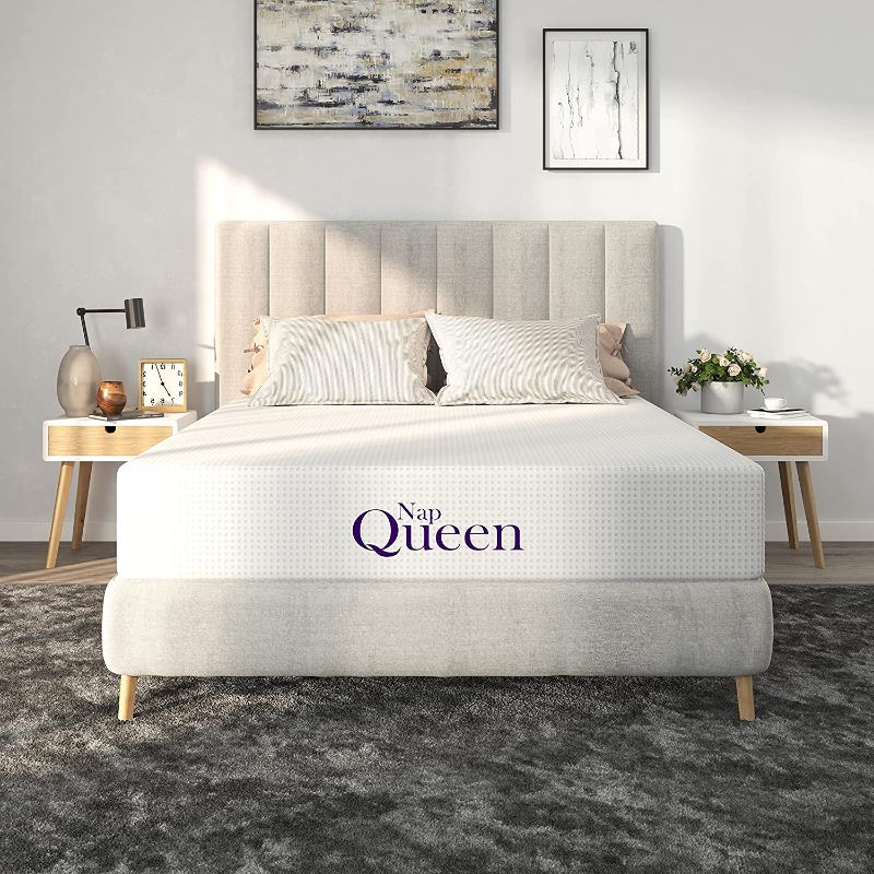 Photo 1 of ***QUEEN size*** NapQueen 8 Inch Bamboo Charcoal Medium Firm Memory Foam Mattress, Bed in a Box
