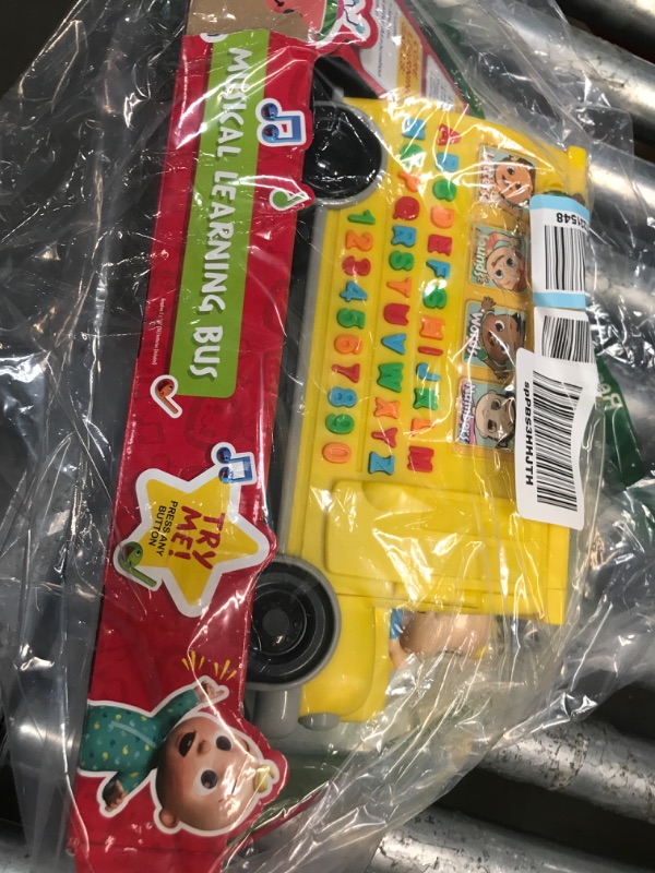 Photo 2 of CoComelon Musical Learning Bus, Number and Letter Recognition, Phonetics, Yellow School Bus Toy Plays ABCs and Wheels on the Bus, by Just Play