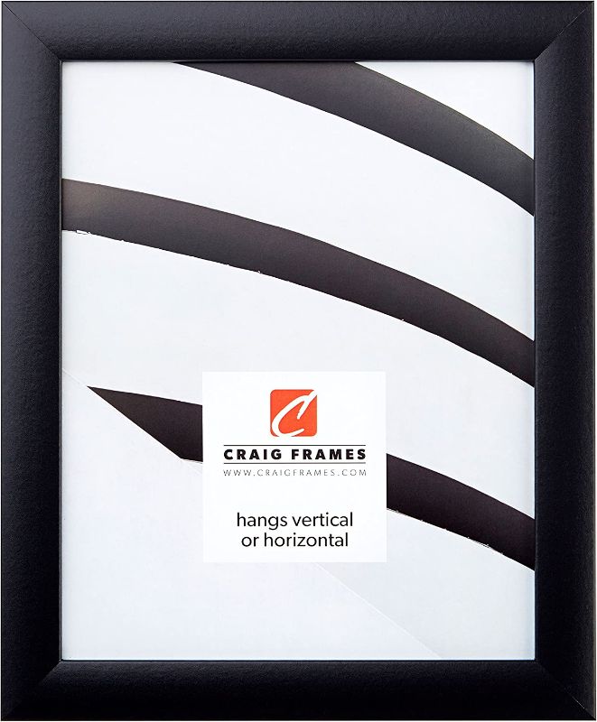 Photo 1 of 25.5" by 37.5" Picture Frame, Smooth Wrap Finish, 1-Inch Wide, Black