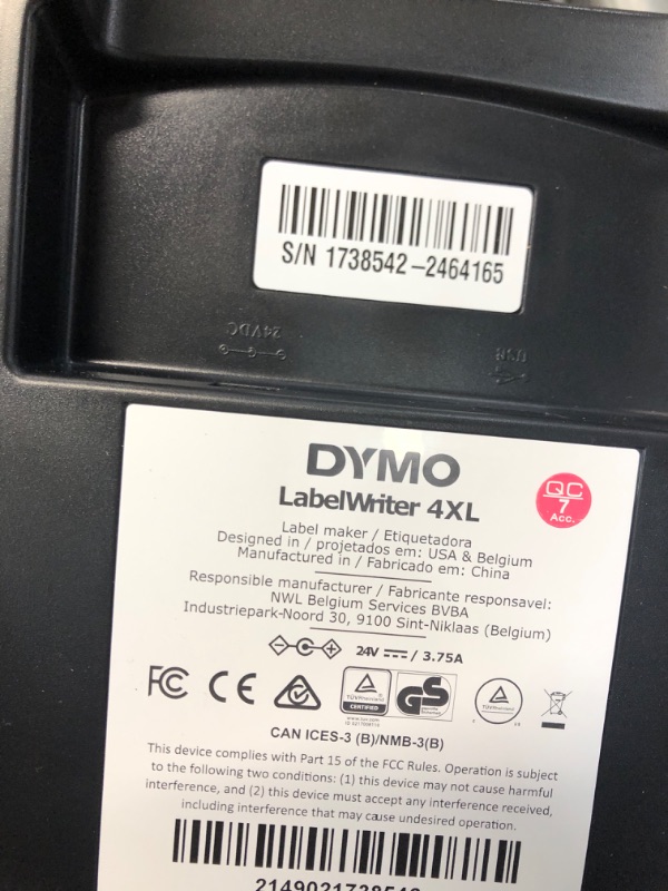 Photo 3 of DYMO 1755120 LabelWriter 4XL Thermal Label Printer 4XL Machine