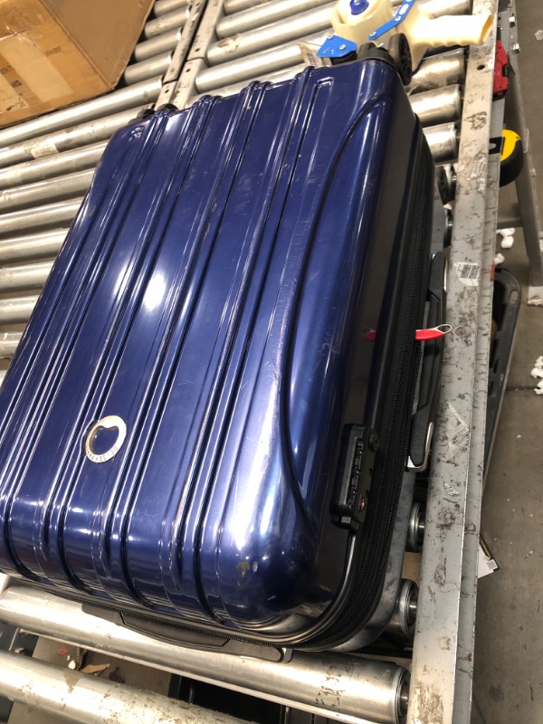 Photo 1 of *USED* DELSEY Paris Helium Aero Hardside Expandable Luggage Blue Cobalt, Carry-On 21 inches 