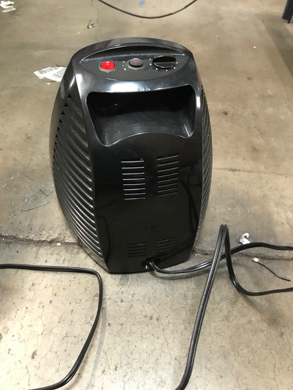 Photo 3 of Vornado MVH Vortex Heater with 3 Heat Settings, Adjustable Thermostat, Tip-Over Protection, Auto Safety Shut-Off System, Whole Room, Black
