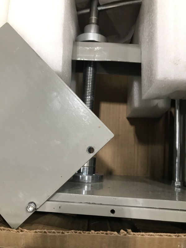 Photo 1 of VEVOR Manual Paper Press Machine 12X8.6 inch for A4 Sized Papers Flatting Machine 10cm Thickness Steel Frame Manual Flat Paper Press Machine Papermaking Book Press