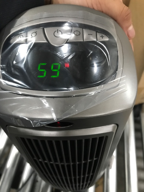 Photo 4 of *USED*Lasko Oscillating Digital Ceramic Tower Heater for Home with Adjustable Thermostat, Timer and Remote Control, 23 Inches, 1500W, Silver, 755320