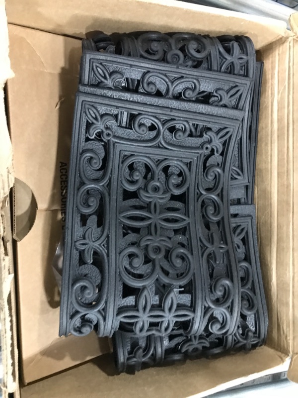 Photo 2 of *USED*Rubber-Cal 6-Piece Regal Stair Treads Rubber Step Mats, 9.75 by 29.75-Inch, Black