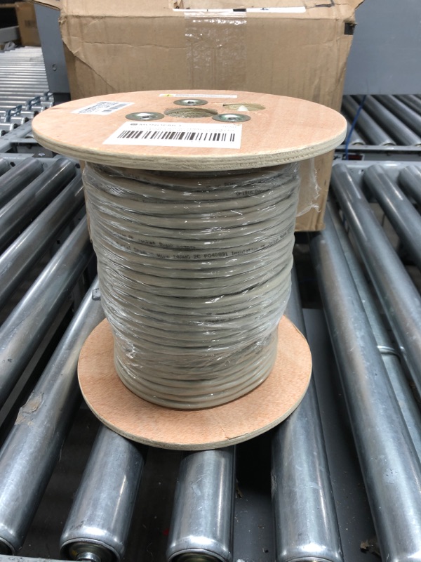 Photo 2 of Monoprice Origin Series 14 Gauge AWG 2 Conductor Burial Rated Speaker Wire / Cable - 250ft Gray Outdoor Compatible Water Resistant Jacket With Color Coded 100% Pure Bare Oxygen-Free Copper Conductors