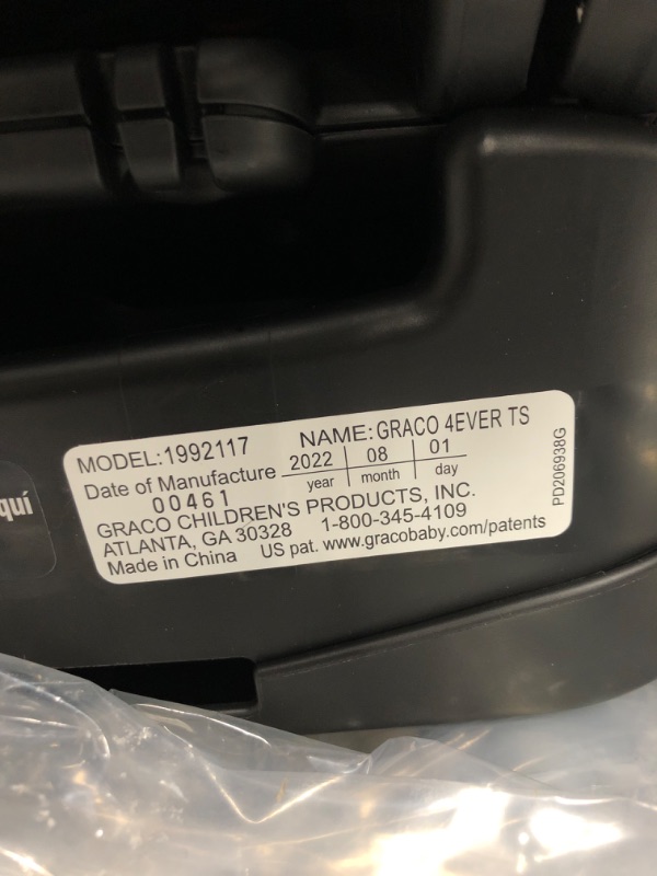 Photo 4 of Graco 4Ever 4 in 1 Car Seat featuring TrueShield Side Impact Technology with TrueShield Technology Ion