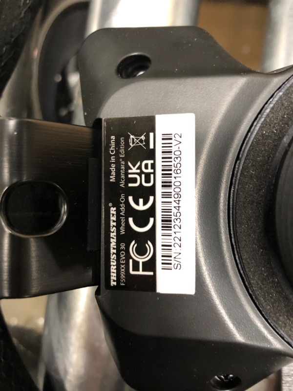 Photo 7 of *Did Not Power On When Tested* Thrustmaster T300 Ferrari Integral Racing Wheel Alcantara Edition Racing Wheel with pedals (PS5, PS4, PC) Black Thrustmaster T300 Ferrari Integral RW Alcantara Edition