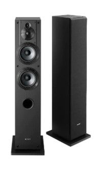 Photo 1 of Sony SSCS3 3-Way Floor-Standing Speaker (Single) - Black & STRDH190 2-ch Home Stereo Receiver with Phono Inputs & Bluetooth Black Floor Standing Speaker + Receiver